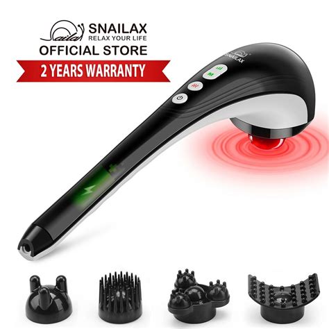 Snailax Sl 482 Cordless Handheld Percussion Back Massager Ntuc Fairprice