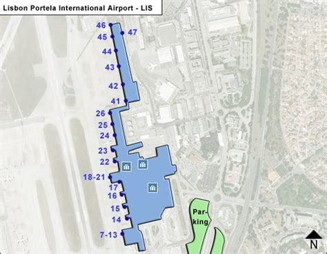 Lisbon Portela Lis Airport Terminal Map