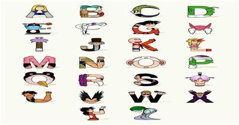 It will adapt from the universe survival and prison planet arcs. Every letter of the alphabet represented by DBZ characters : dbz