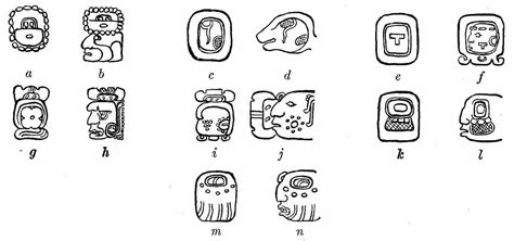 How Many Letters Are In The Mayan Alphabet Mayan Hieroglyphic Script