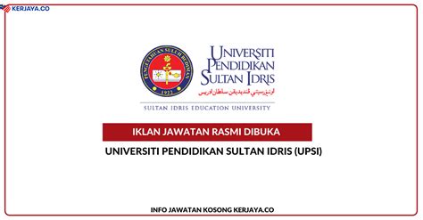Jawatan kosong terkini universiti teknologi mara. Jawatan Kosong Terkini Universiti Pendidikan Sultan Idris ...