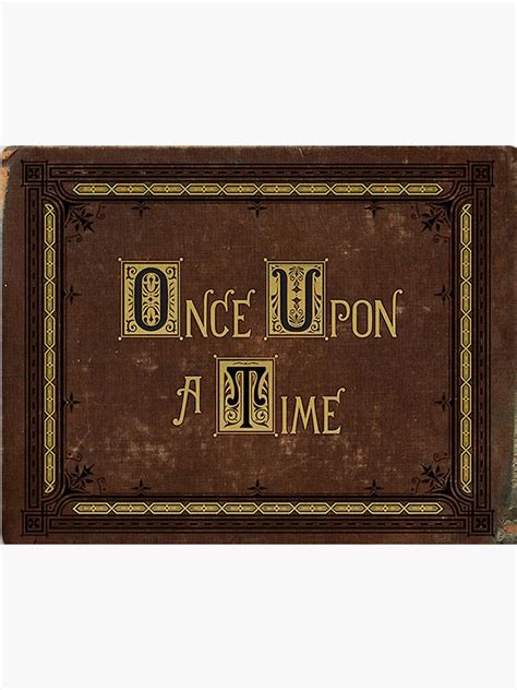 Once Upon A Time Book Poster By Butterfliest Redbubble