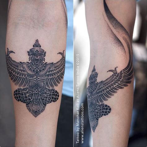 9315811945588605857รูปครุฑ รอยสัก Garuda Tattoo Thai Man Bird God