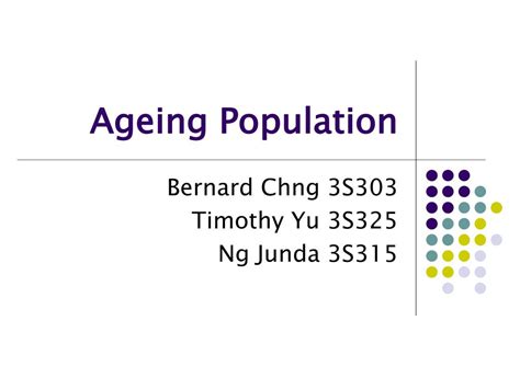 Ppt Ageing Population Powerpoint Presentation Free Download Id