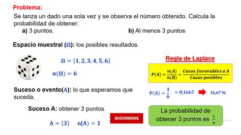 Problemas De Probabilidad Con Dados Teoría Ejemplos Y Ejercicios