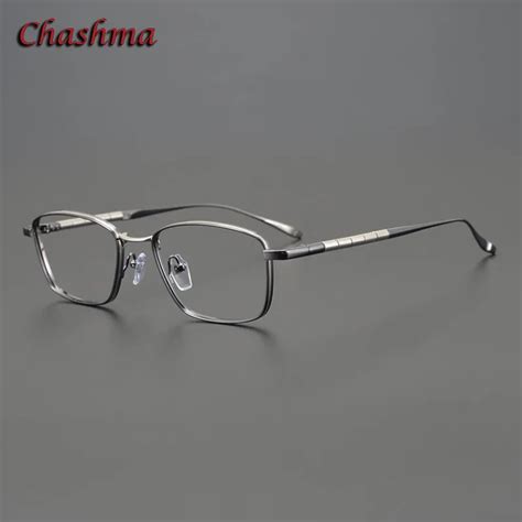 chashma pure titanium eyeglasses men top quality spectacle optical gentlemen frame prescription