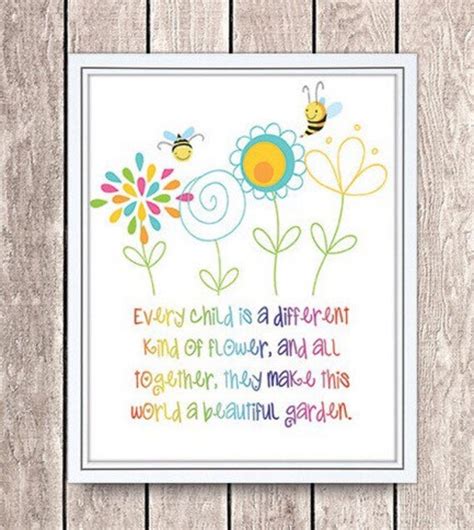 Every Child Is A Different Kind Of Flower 8 X 10 Digital Etsy