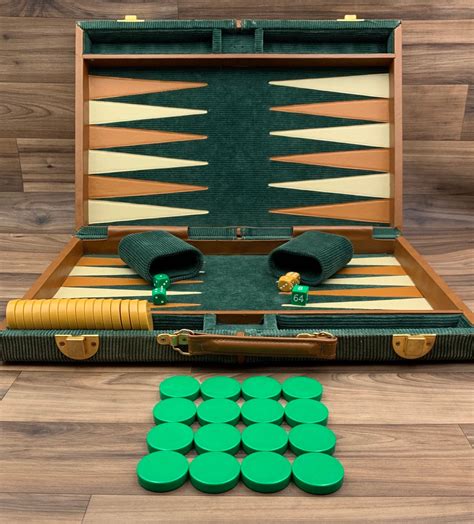 Vintage Backgammon Game Large Backgammon Set Bakelite Backgammon Game