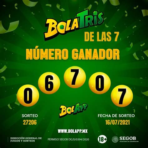 Los Números Ganadores De La Lotería Tris De Las Siete Viernes 16 De Julio Del 2021 Futbolete