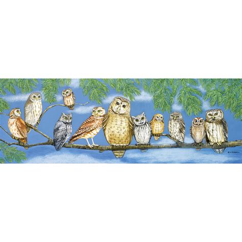 Owl Talk 500 Large Piece Panoramic Jigsaw Puzzle Buy Now