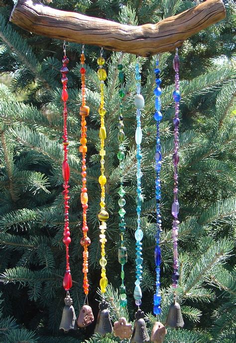 Hand Crafted Bead Wind Chime Sun Catcher Chakra Colors Wind