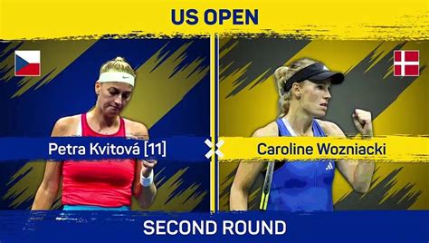 Wozniacki Stuns Kvitova To Reach Us Open Third Round Video Dailymotion