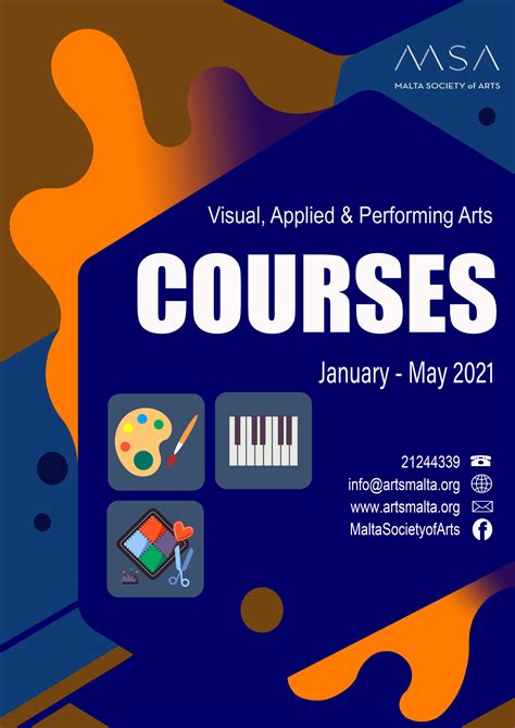 New Schedule Of Courses Announced Malta Society Of Arts
