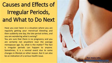 Causes And Effects Of Irregular Periods And What To Do Next