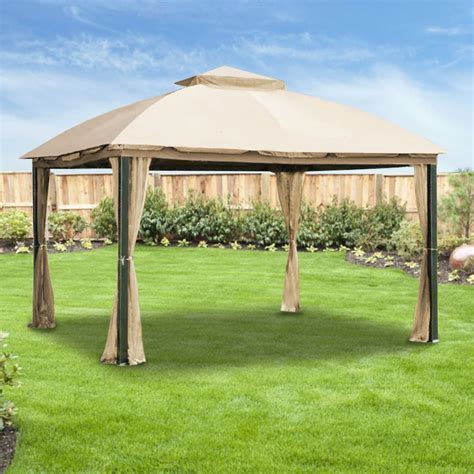 Garden Winds Replacement Canopy Top For Malibu Gazebo L Gz215pst B Wv