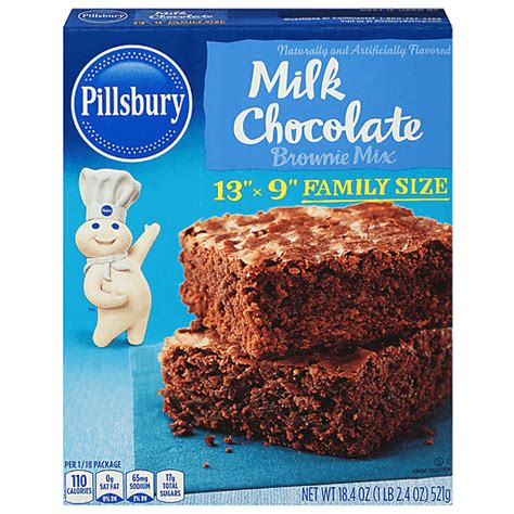 Pillsbury Brownie Mix Milk Chocolate Cake Cookie And Brownie Mixes