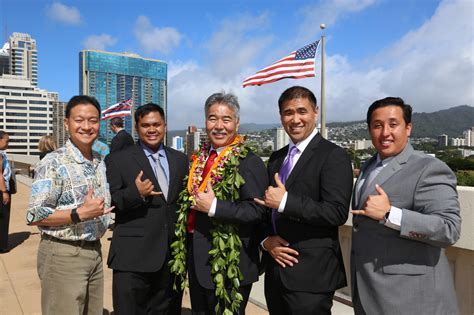 Bytemarks Café Governor Ige And Chief Information Officer Todd Nacapuy