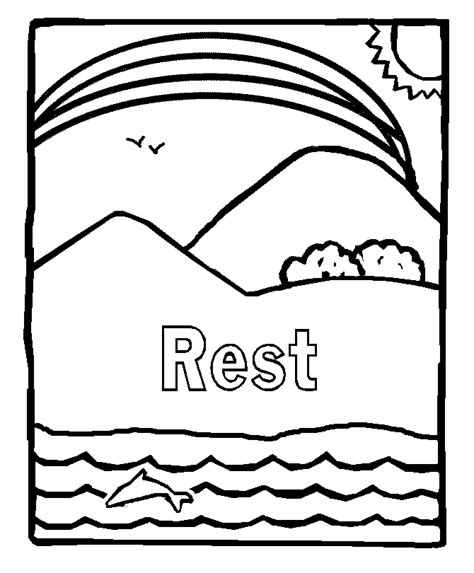 Day 2 Creation Page Coloring Pages