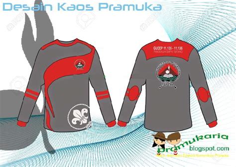 14 agustus diperingati sebagai hari pramuka, sudah 57 tahun sejak kepanduan melebur menjadi. Contoh Desain Kaos Pramuka Lengan Panjang - Pramuka