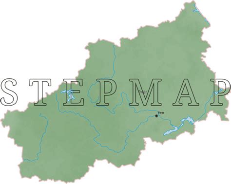 Stepmap Landkarte Twer Inkl Landeshauptstadt Und Gewässer