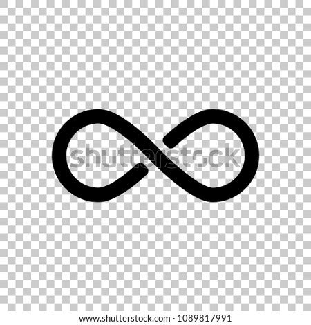 Infinity Symbol Simple Icon On Transparent Stock Vector Royalty Free Shutterstock