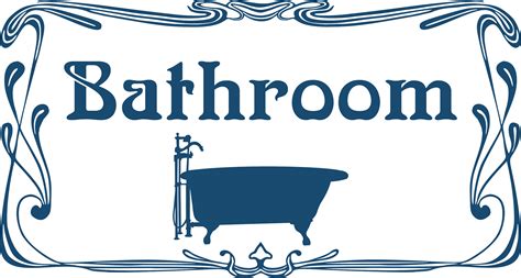 Bathroom Door Sign Clipart Vector Clip Art Online Royalty Free