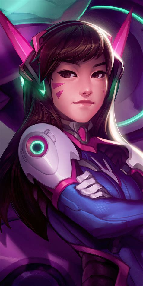 1080x2160 Dva Overwatch Game Artwork 4k One Plus 5thonor 7xhonor View