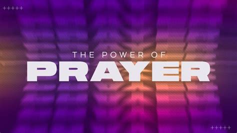 The Power Of Prayer Prayer Sermon Series From Ministry Pass