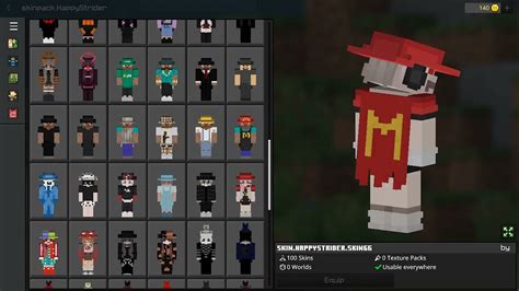 Cosmetic Pack 90 Skins With Cosmetics 2022 119 Minecraft