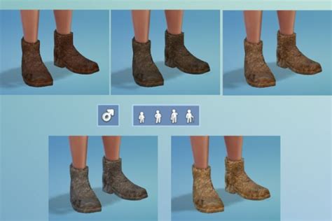 Blackys Sims 4 Zoo Fur Boots By Mammut • Sims 4 Downloads