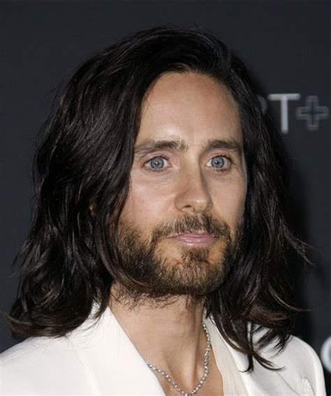 Jared Leto Long Wavy Black Hairstyle Hairstyles