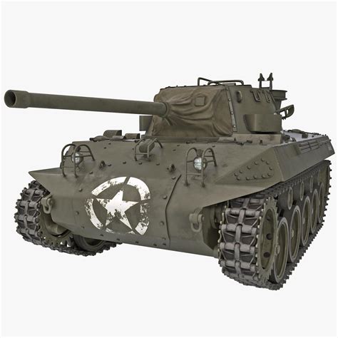 M18 Hellcat Wwii American Tank Destroyer 3d Model Ad Wwiihellcat