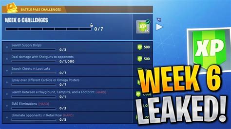 48 Top Images Fortnite Week 6 Challenges Release Time Fortnite All