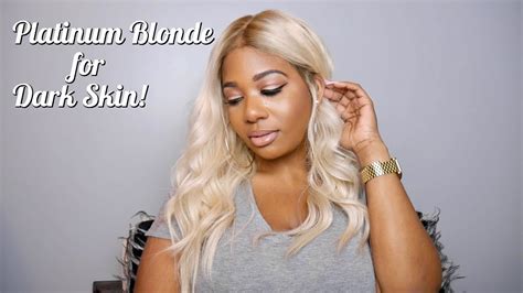 Platinum Blonde Hair On Dark Skin Ft Eva Wigs How To Get Shadow