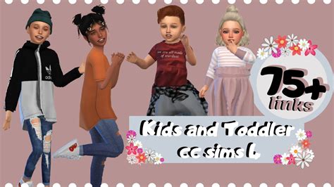 Kids And Toddler Cc Links😃💚sims4 70links Youtube