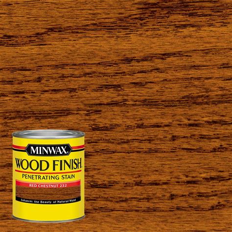 Minwax 1 qt. Wood Finish Red Chestnut Oil Based Interior Stain (4-Pack 