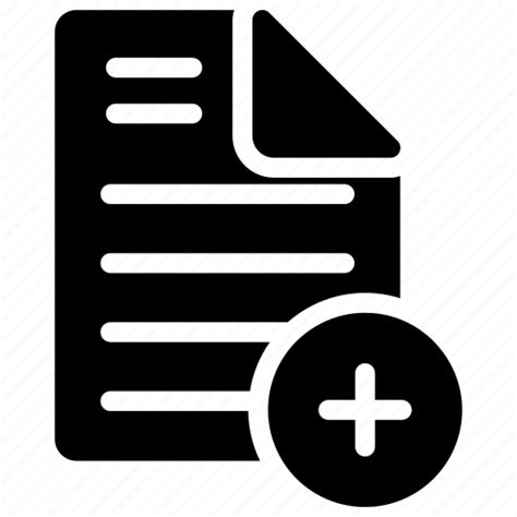 Add Document File Page Icon