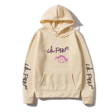 Lil Peep Cry Baby Face Hoodie Black Logo Grunge Clothing Store