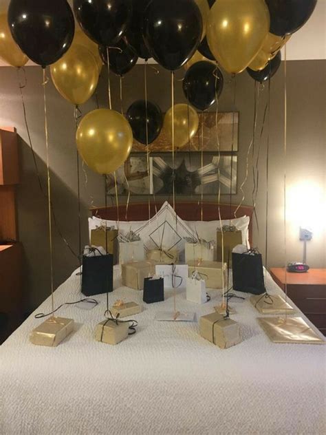 Balloons On A Bed T Idea Birthday Surprise Boyfriend Boyfriends