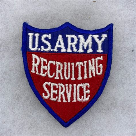 Ww2 Us Army Recruiting Service Patch Twill Fitzkee Militaria Collectibles