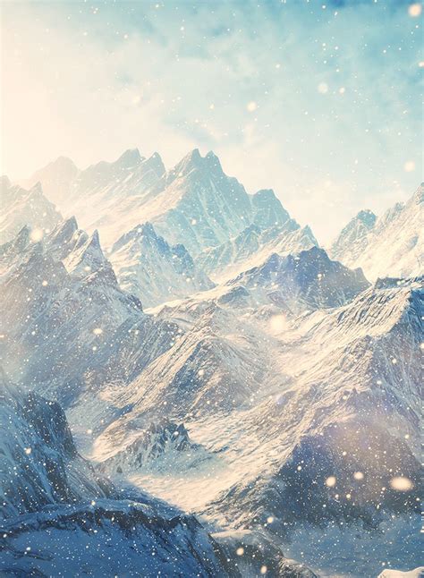 Winter Mountain Mobile Wallpapers Wallpaper Cave