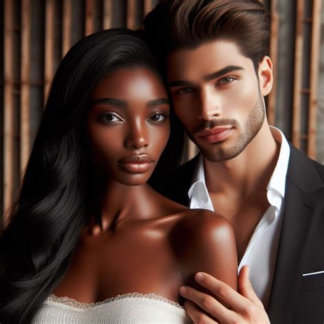 Premium Ai Image A Beautiful Interracial Couple