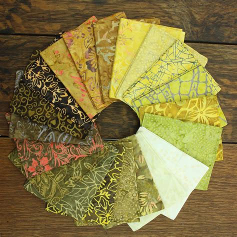 Cotton Batik Precut Fabric Fat Quarter Quilting Patchwork 20 Piece 20