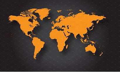 Map Orange Creative Global Creativemarket Zones Flat