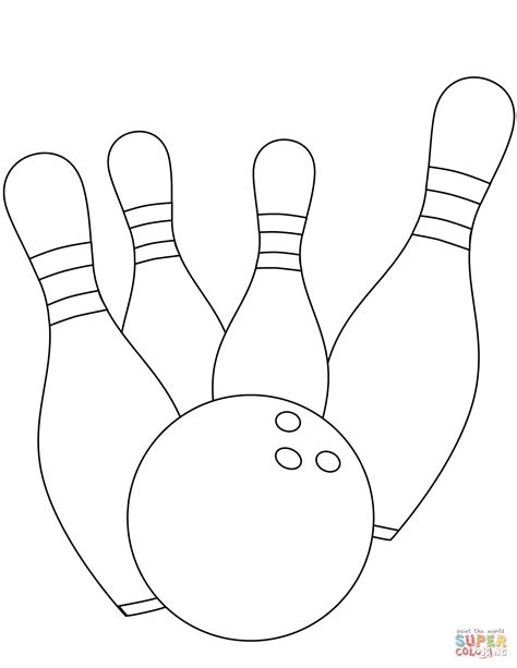 Printable Bowling Coloring Pages Images