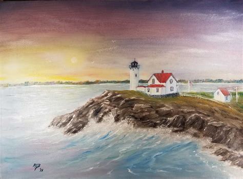 Nubble Lighthouse York Beach Maine Rjb Art Studio