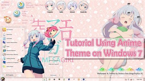 Tutorial Using Anime Theme For Windows 7 Full Youtube