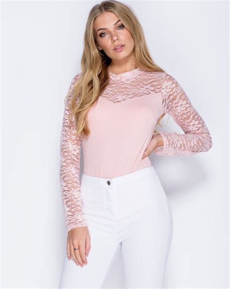 Buy Pink Lace Bodysuit Lilli Rose Boutique Uk