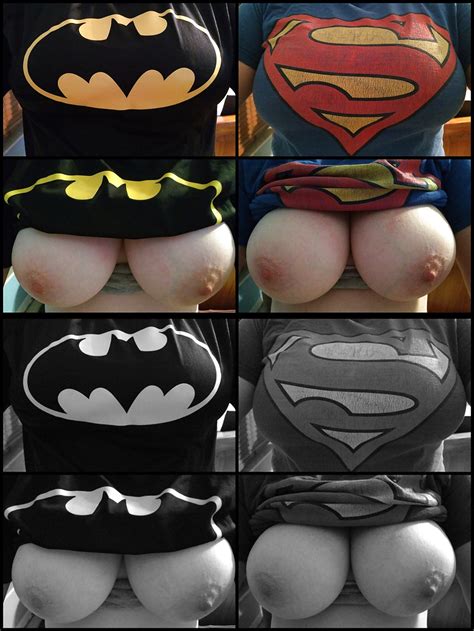Big Natural Silicone Free Boobs Batwoman And Superwoman Porn Pictures