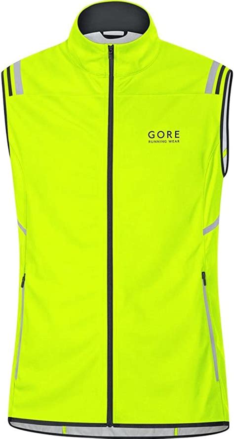 Gore Running Wear Mens Running Vest Windproof Breathable Gore